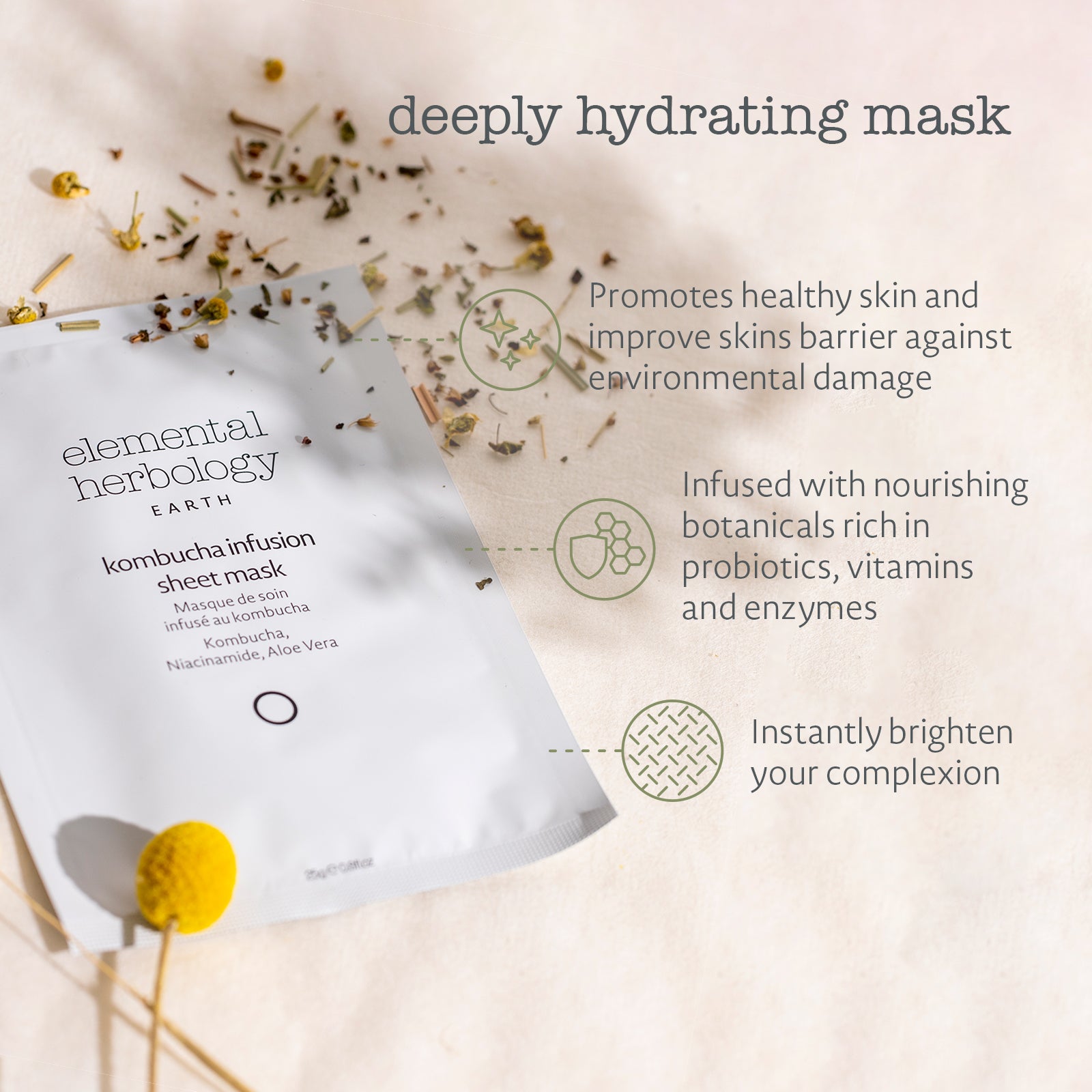 Kombucha Infusion Illuminating Face Mask (x1)