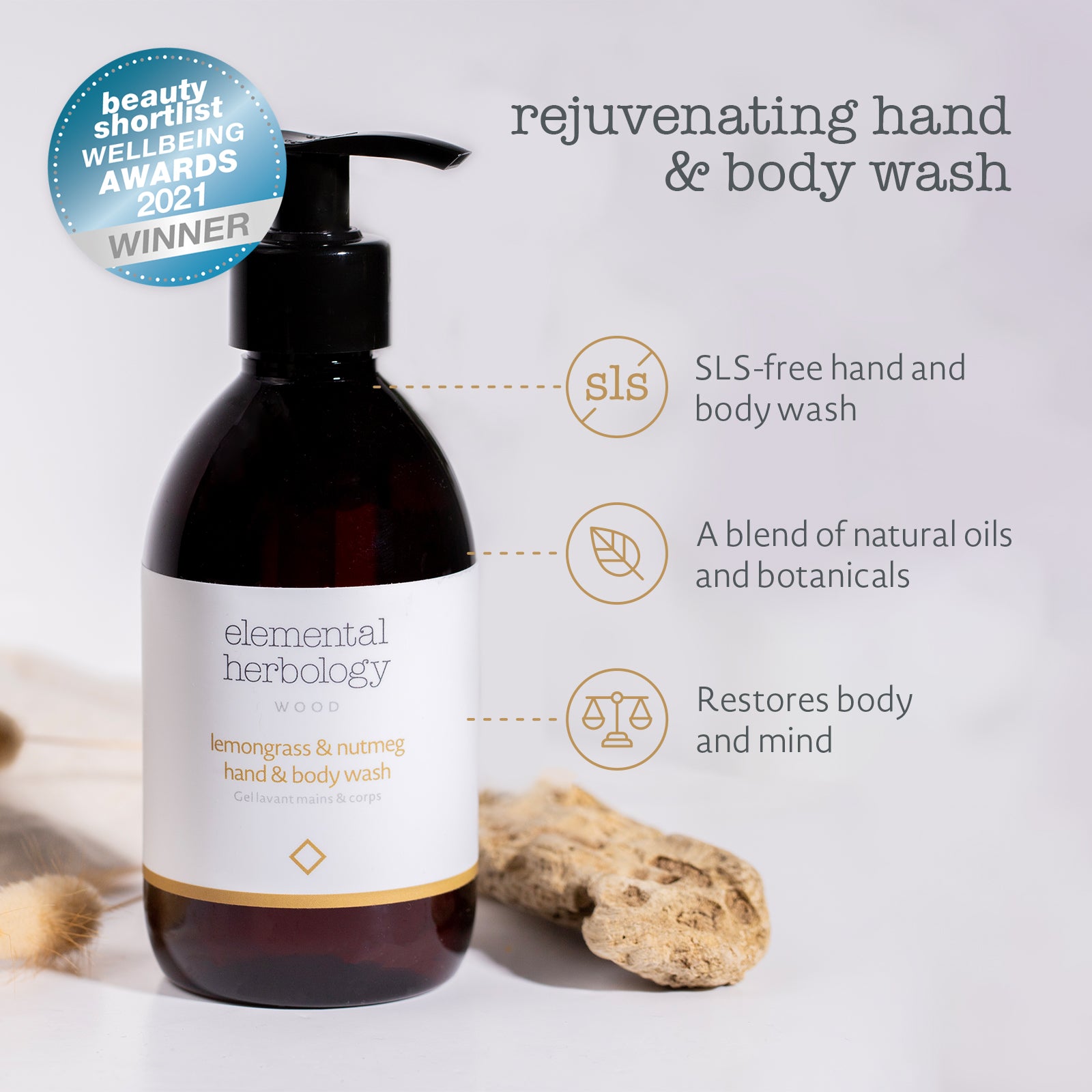 Lemongrass & Nutmeg Hand & Body Wash (9.8 fl.oz.)