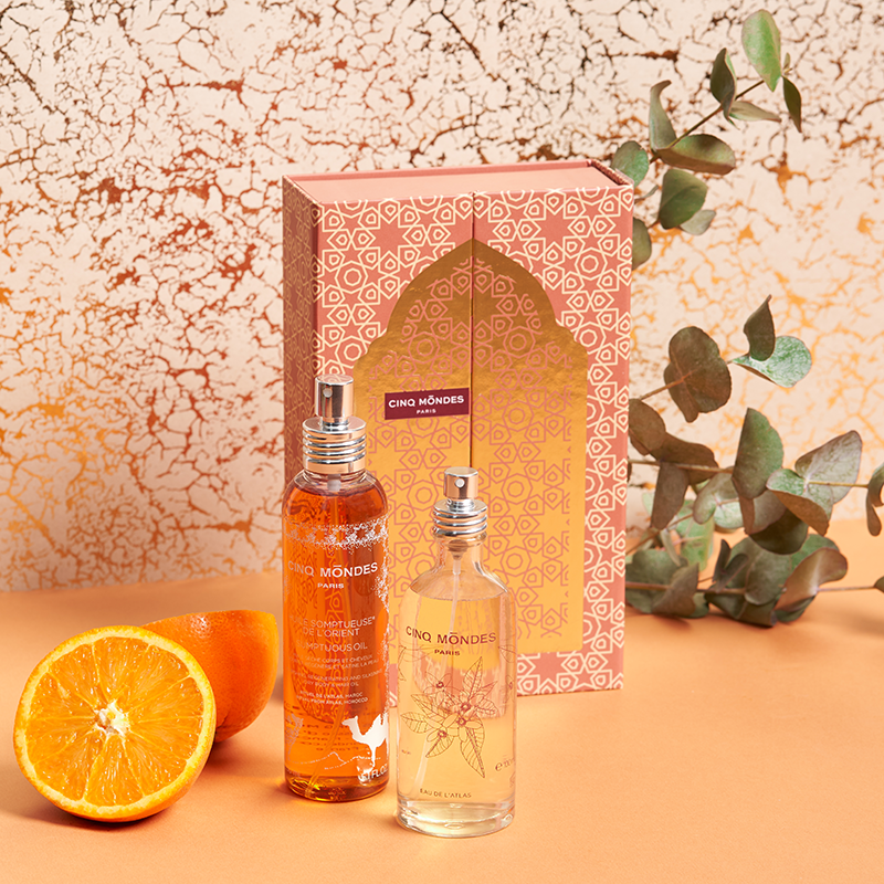 limited edition gift set contains two of Cinq Mondes' top-rated products.