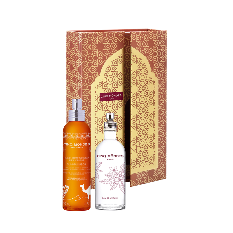 limited edition gift set contains two of Cinq Mondes' top-rated products.