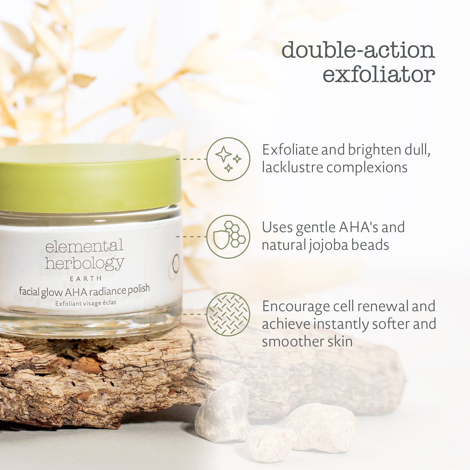 Natural action exfoliator best sale