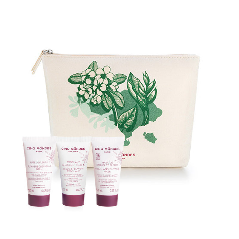 Skincare essential travel pouch for healthy and radiant skin on the go